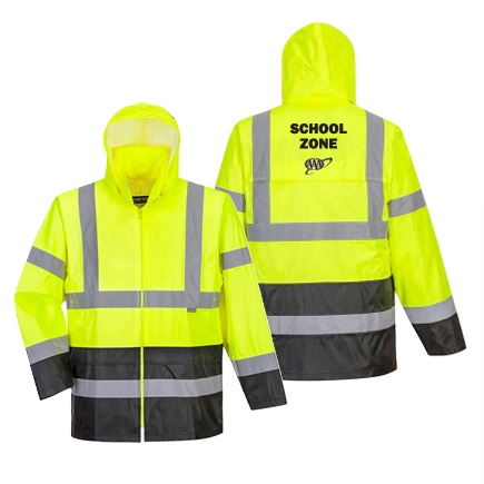 Hi-Vis Classic Contrast Rain Jacket