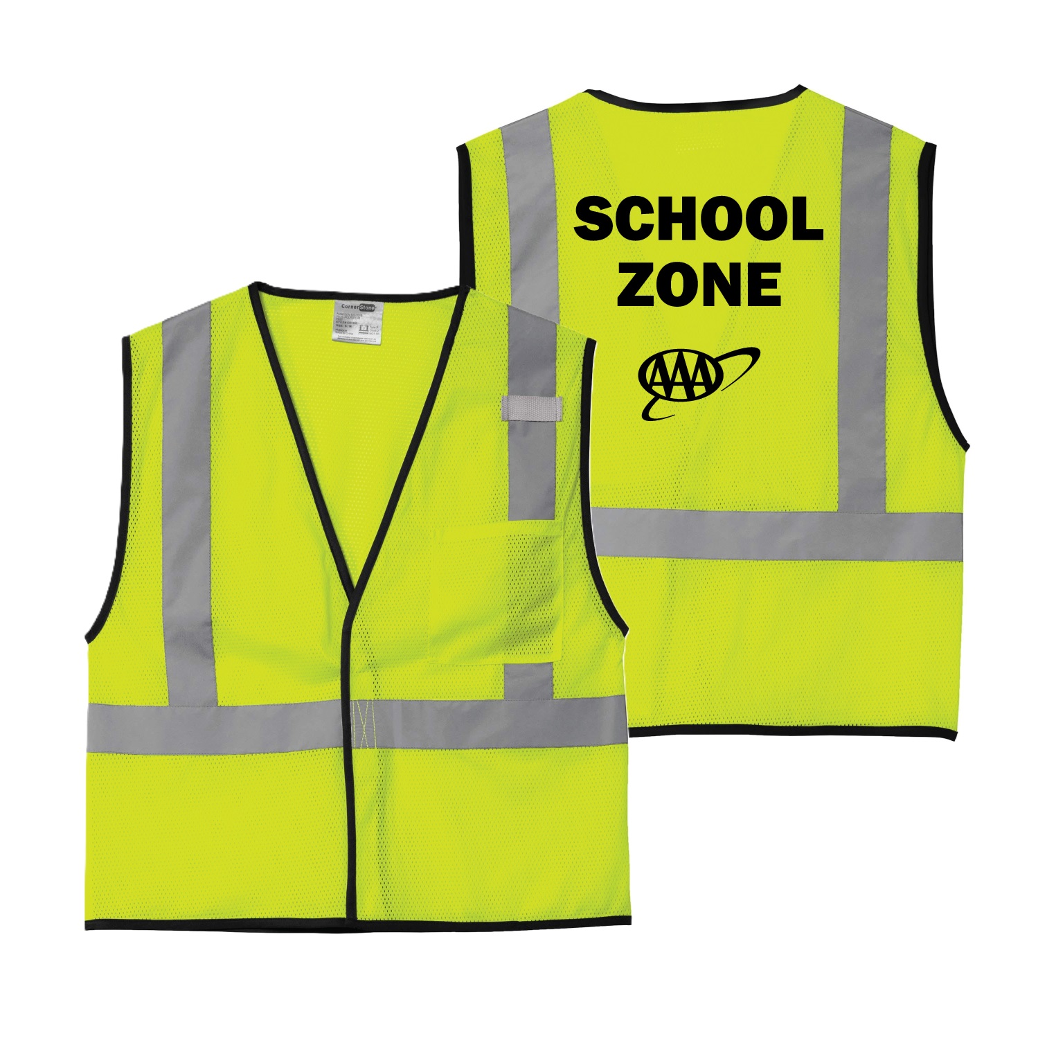 ANSI 107 Class 2 Economy Mesh One-Pocket Vest