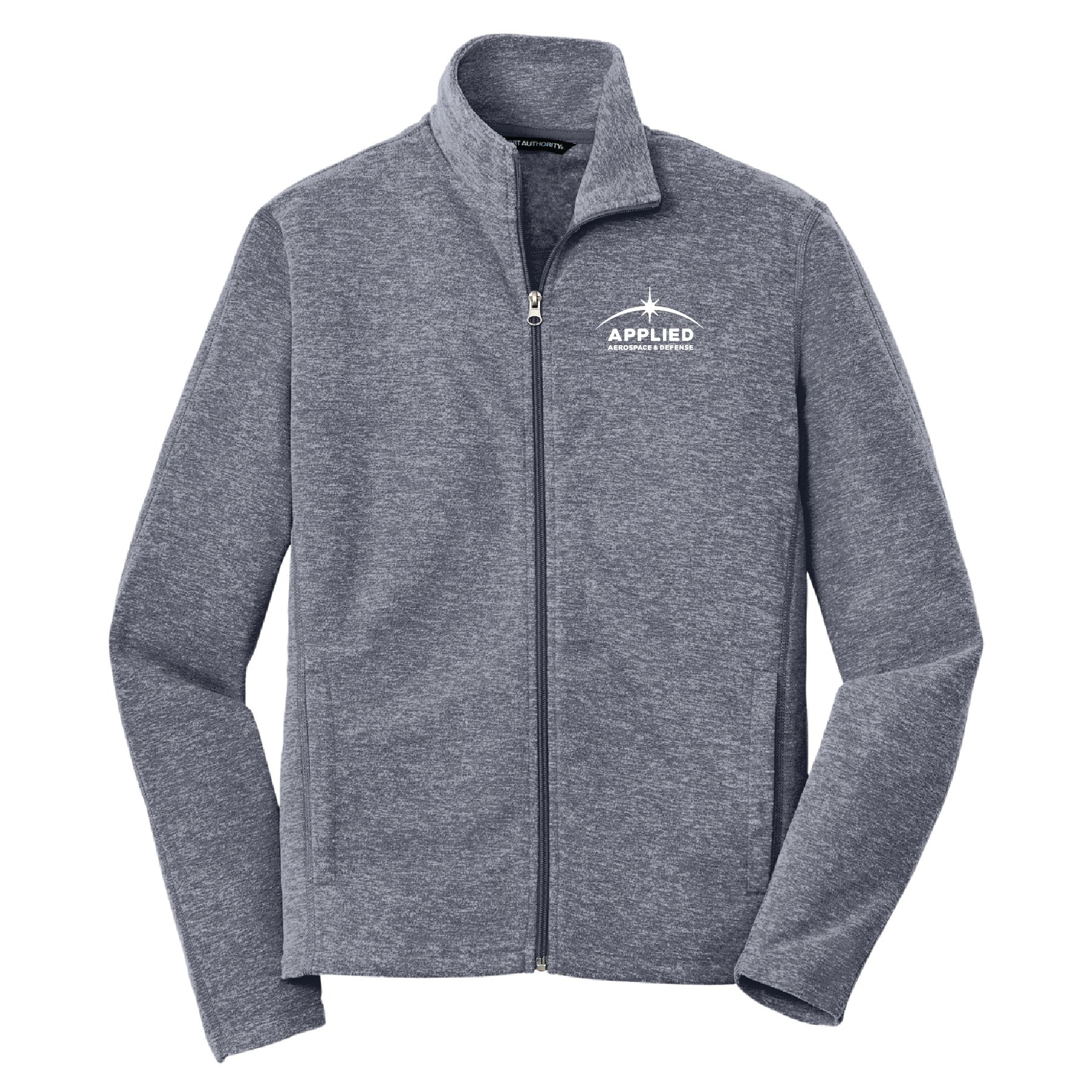 Port Authority® Heather Microfleece Full-Zip Jacket.
