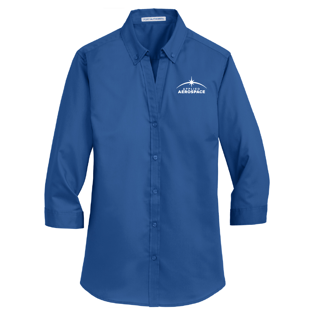 Port Authority® Women's 3/4-Sleeve SuperPro™ Twill Shirt