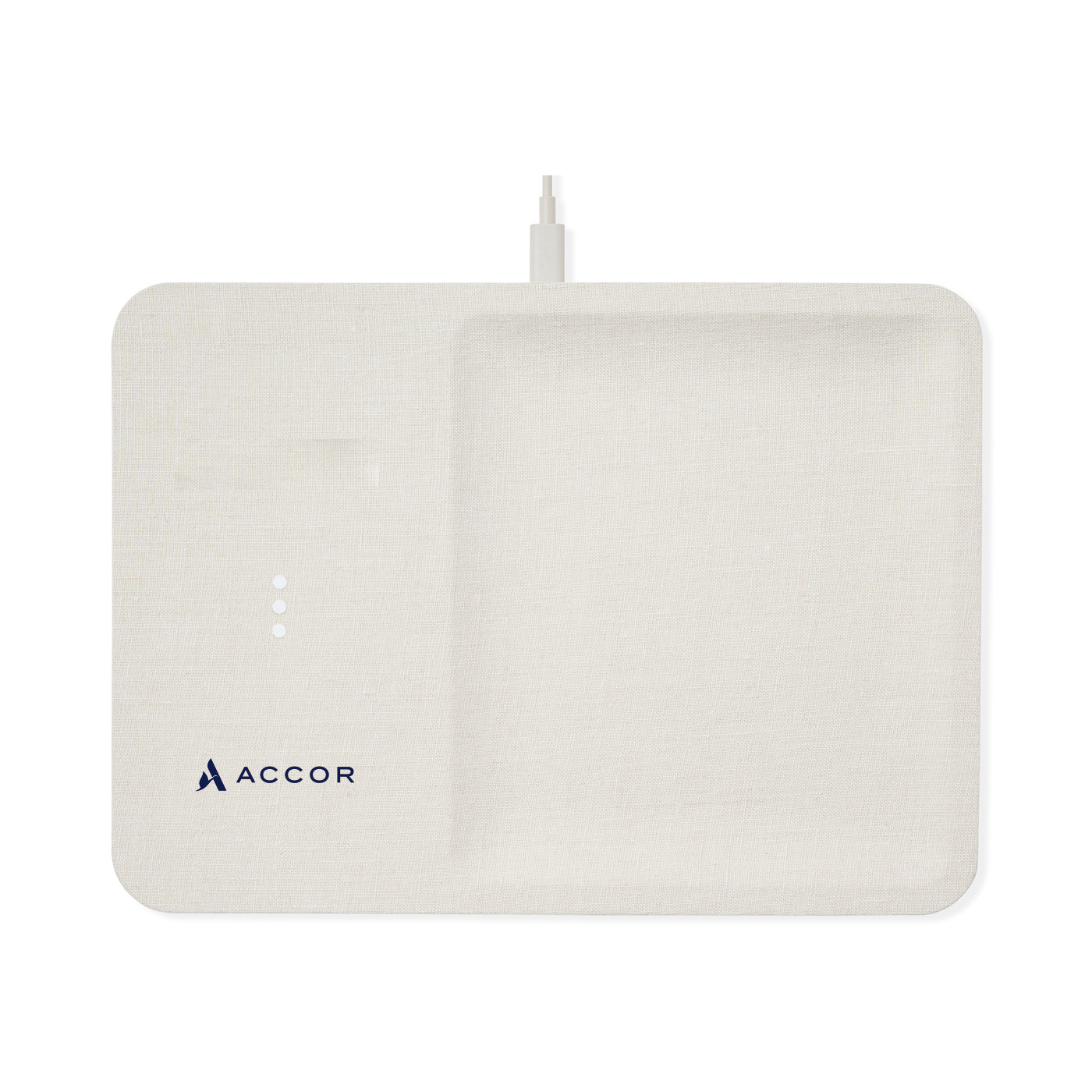 Organic Linen Wireless Charger & Catchall