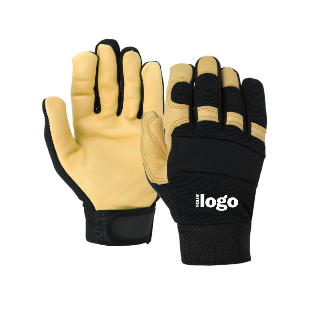 Premium Cowhide Leather Mechanics Gloves
