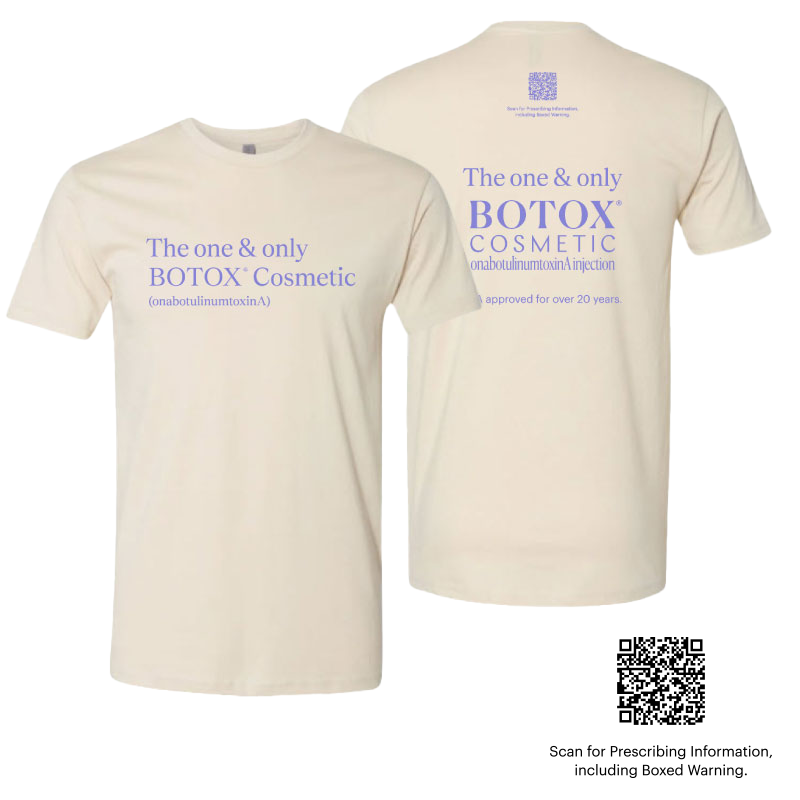 BOTOX® Cosmetic Unisex 100% Cotton T-Shirt