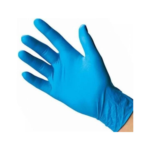 Nitrile Powder-Free Blue Disposable Gloves-LARGE