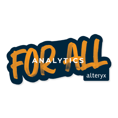 Alteryx House For All Sticker