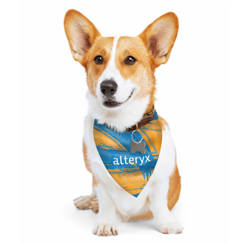 Small Dog Bandana - Brush Strokes