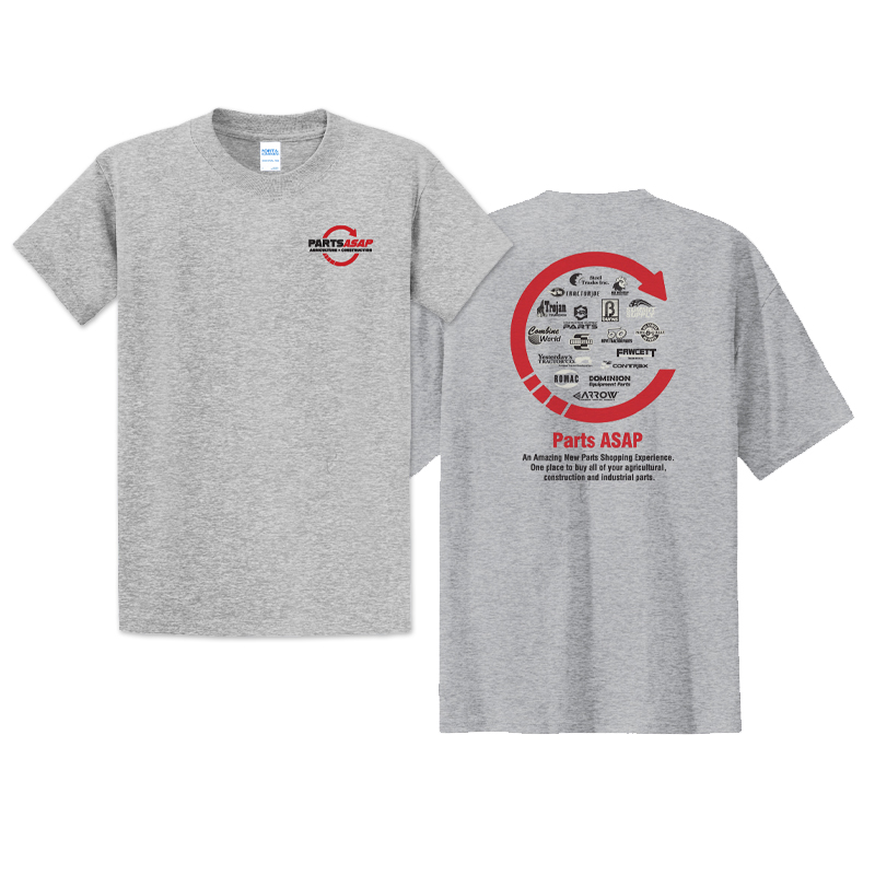 PARTS ASAP Port & Company Men's All Logo T-Shirt