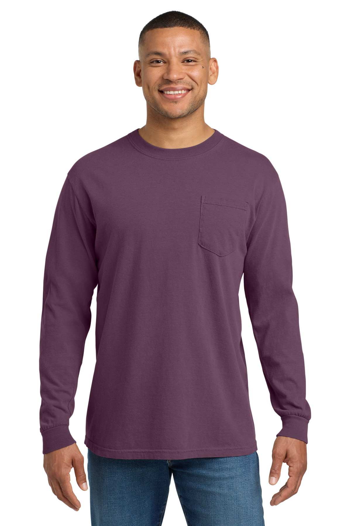 Comfort Colors Heavyweight Ring Spun Long Sleeve Pocket Tee 4410