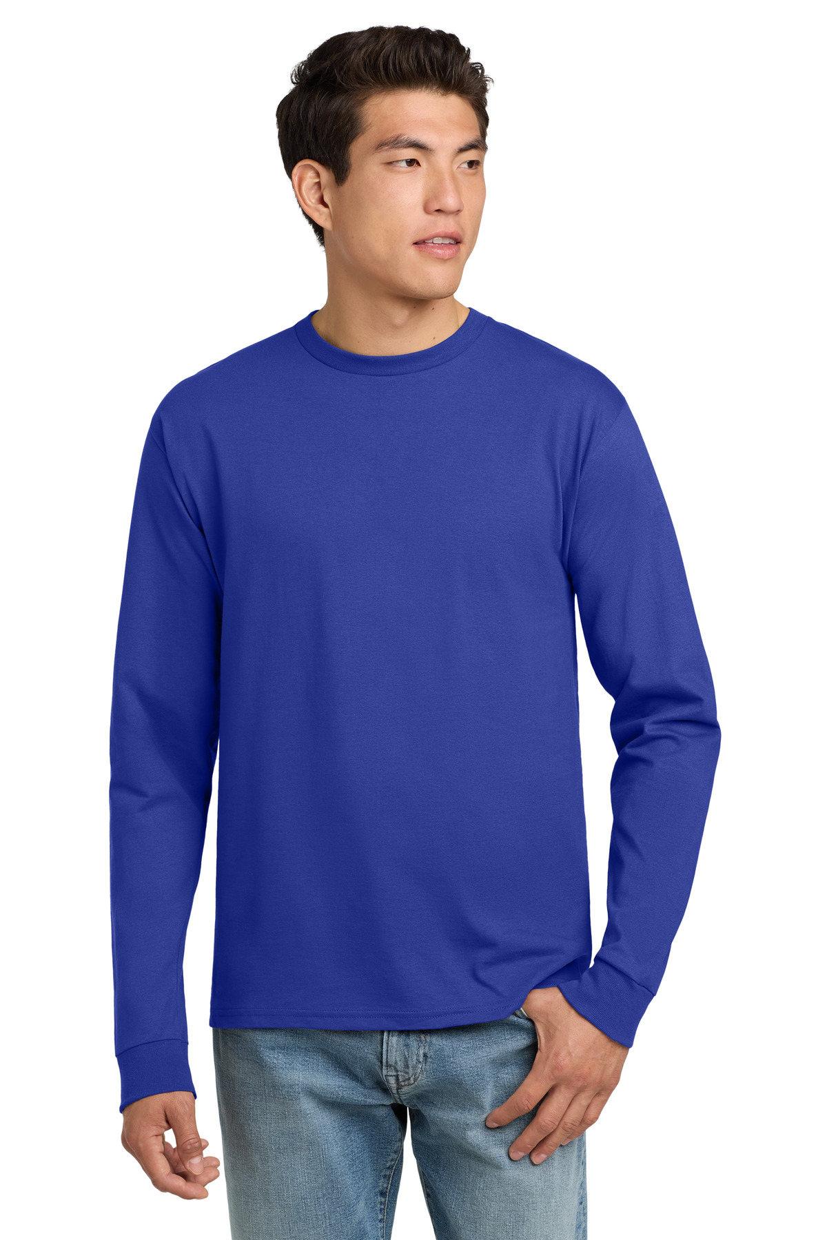 Hanes Authentic 100% Cotton Long Sleeve T-Shirt 5586