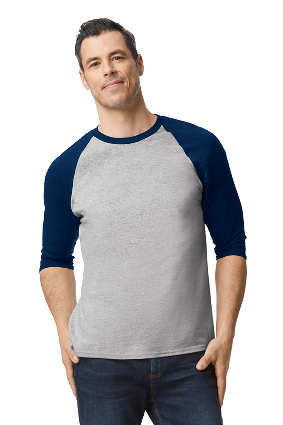 Gildan Heavy Cotton 3/4-Sleeve Raglan T-Shirt 5700