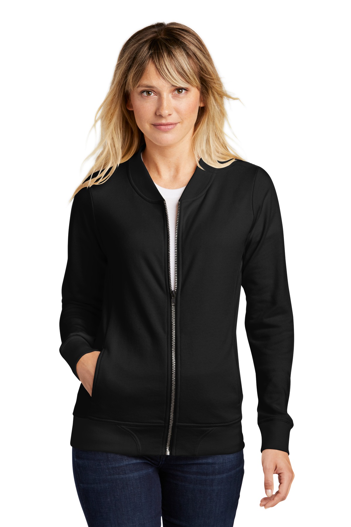 Sport-Tek Women's Lightweight French Terry Bomber LST274