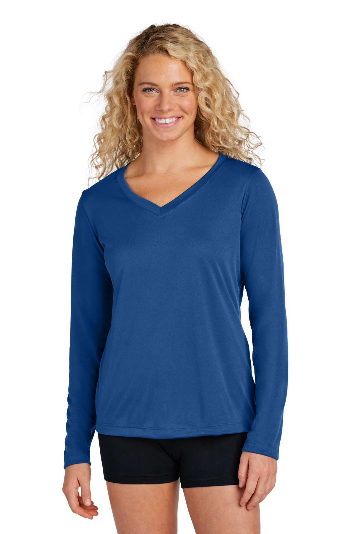 Sport-Tek Women's Long Sleeve PosiCharge Competitor V-Neck Tee LST353LS