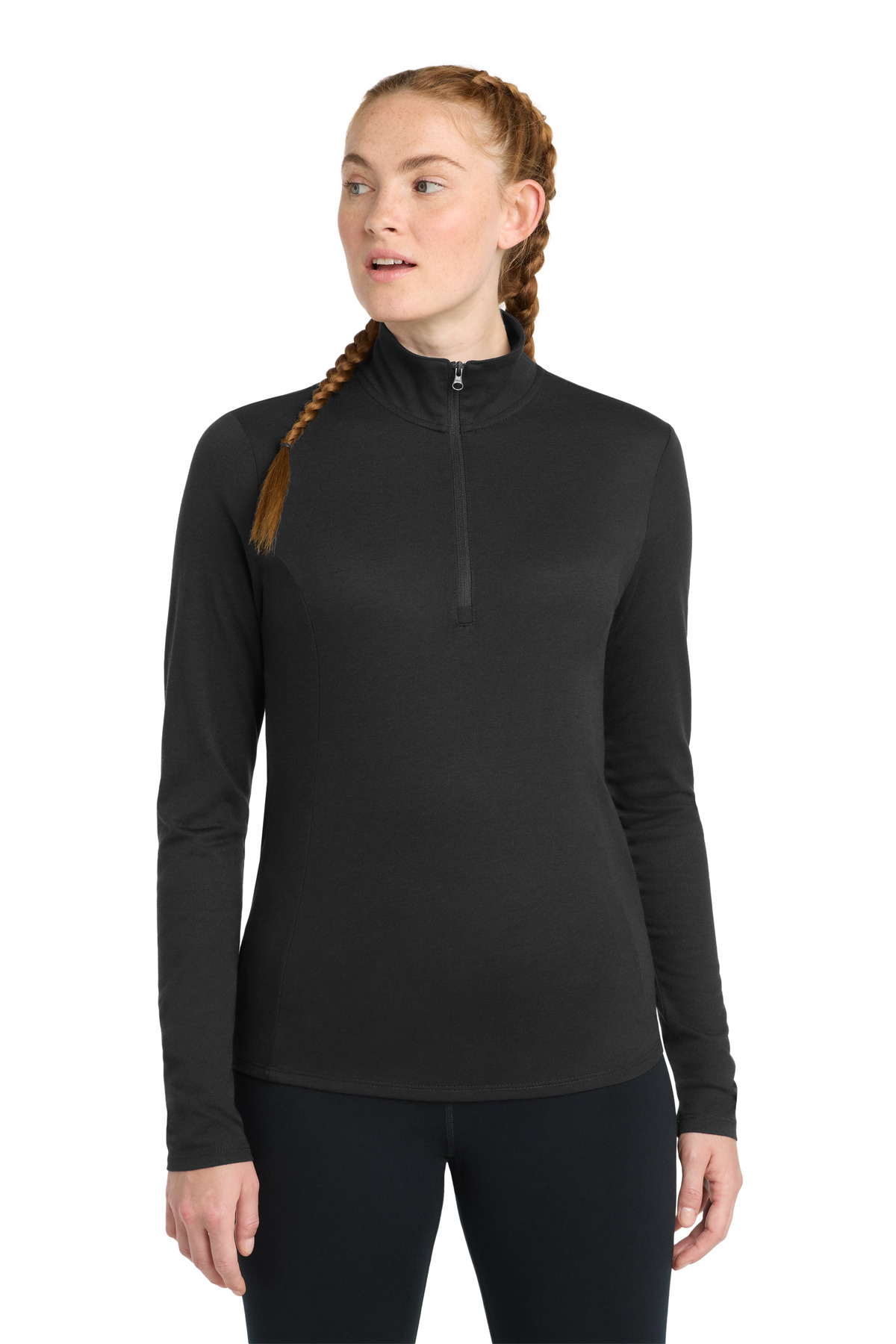 Sport-Tek Women's PosiCharge Tri-Blend Wicking 1/4-Zip Pullover LST407