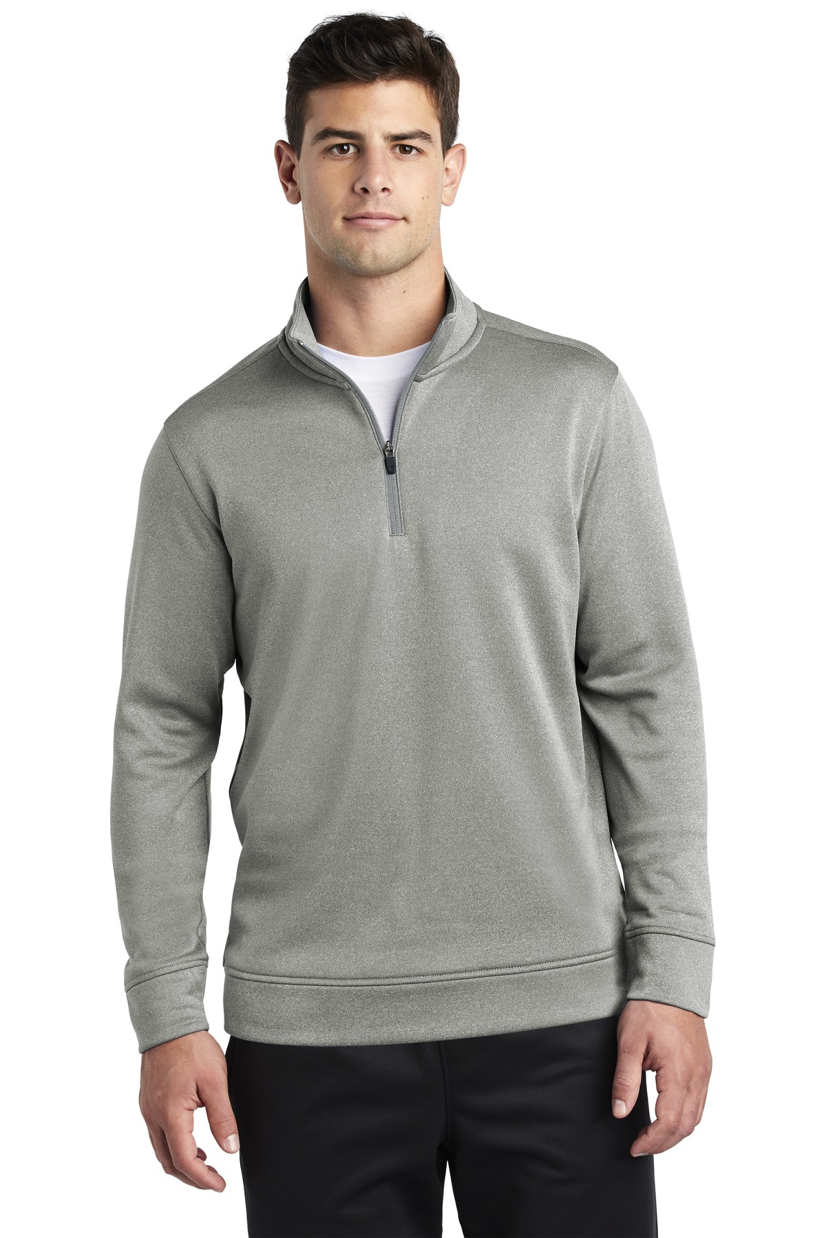 Sport-Tek PosiCharge Sport-Wick Heather Fleece 1/4-Zip Pullover ST263