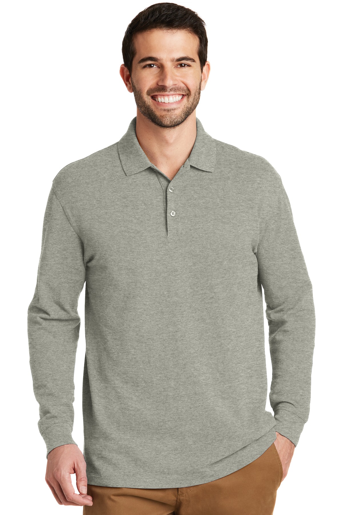Port Authority EZCotton Long Sleeve Polo K8000LS
