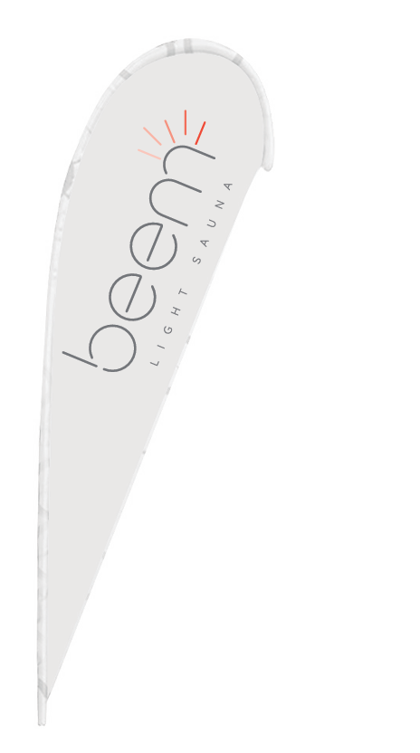 10' Teardrop Flag w/ Ground Spike