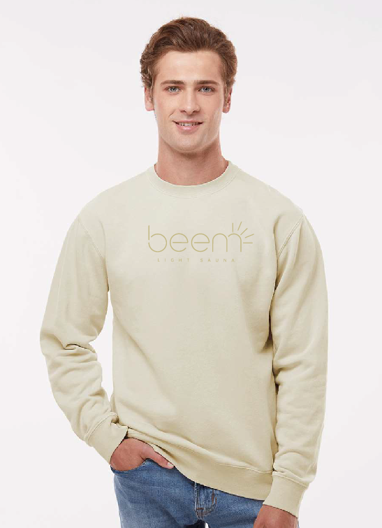 Pigment Dyed Ivory Crewneck Sweatshirt