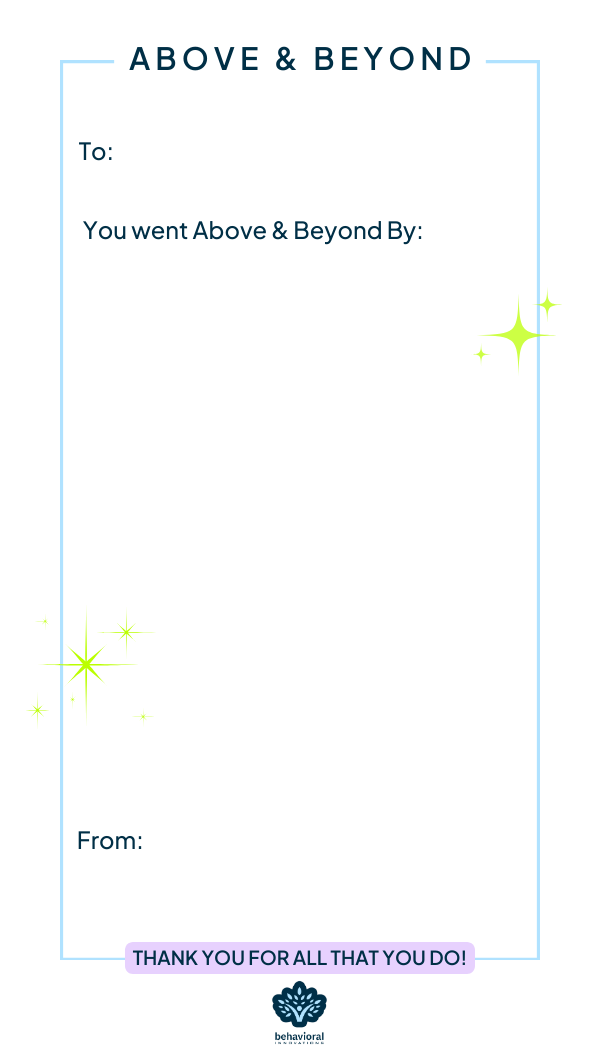 Above & Beyond Cards