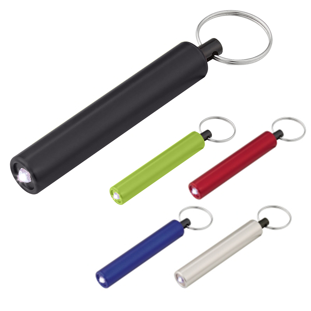 Mini Cylinder LED Flashlight Key Tag