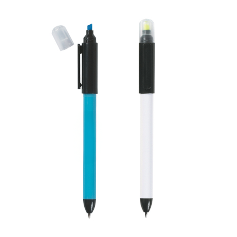 Twin-Write Pen with Highligter