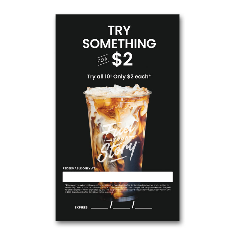 Try Something for $2 Card