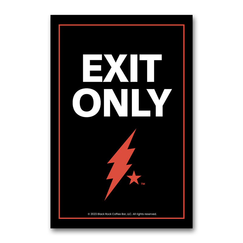 Exit Only A-Frame