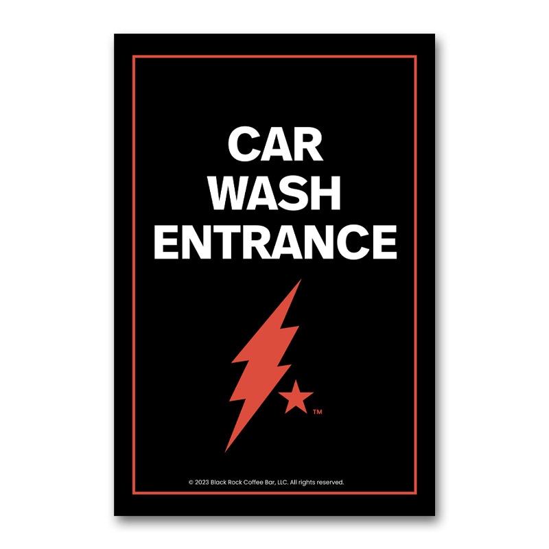 Car Wash Entrance A-Frame