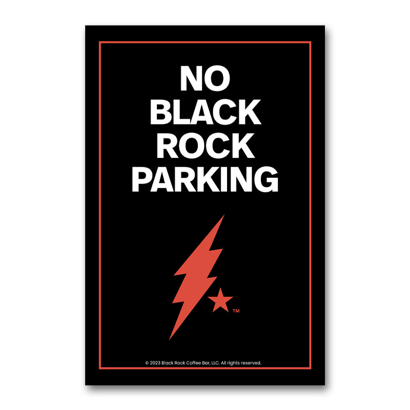 No Black Rock Parking A-Frame