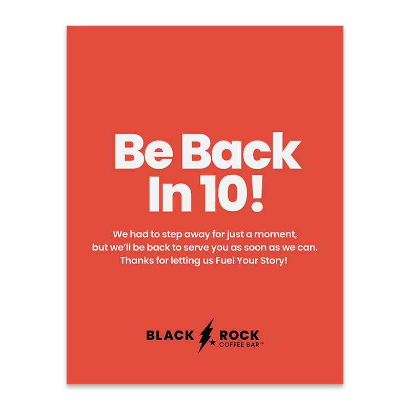 Be Back in 10 Poster
