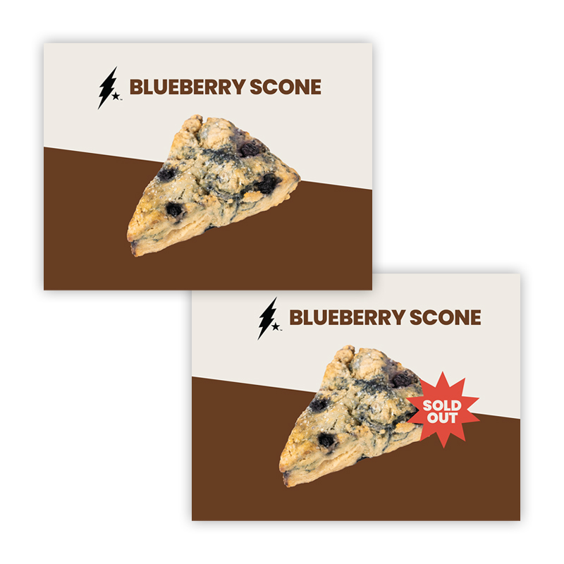 Blueberry Scone Sign
