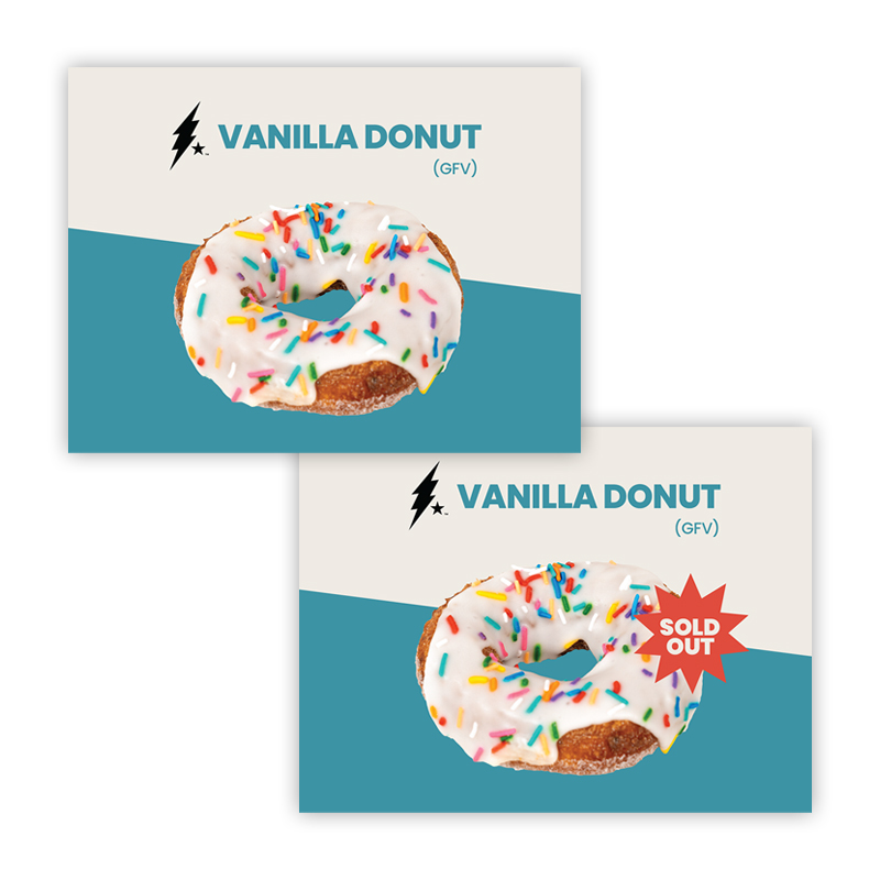 Vanilla Donut Sign