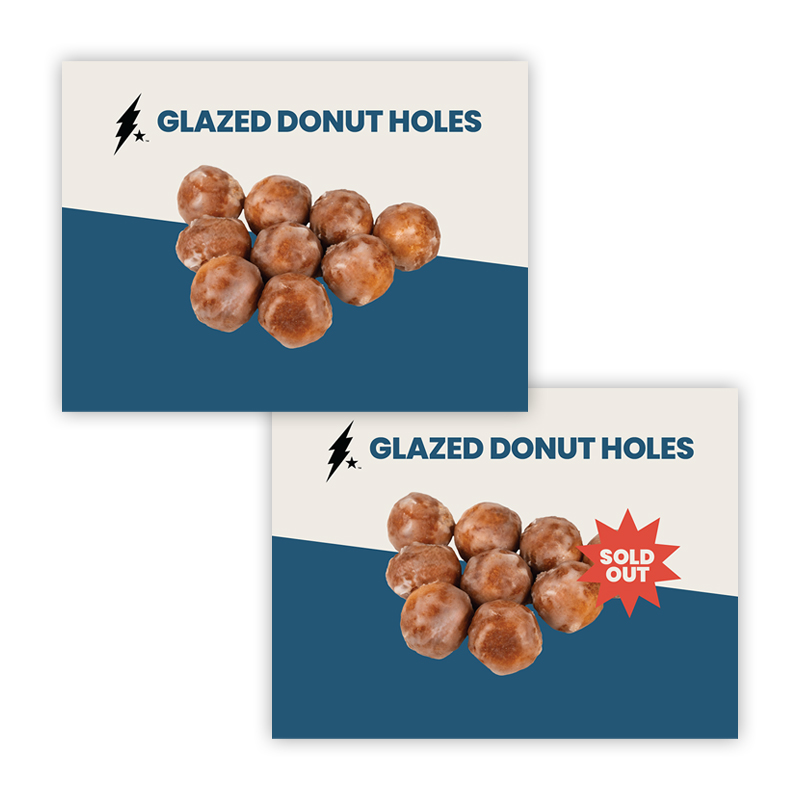 Glaze Donut Hole Sign