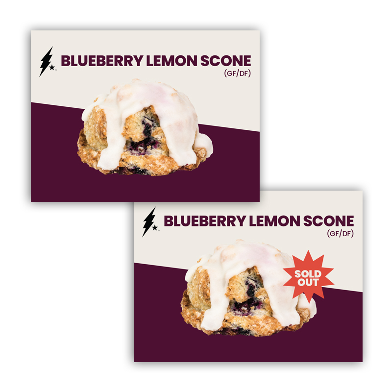 Blueberry Lemon Scone (GF/DF) Pastry Tag