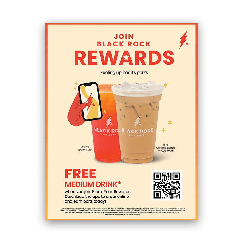 QR Code Rewards Poster