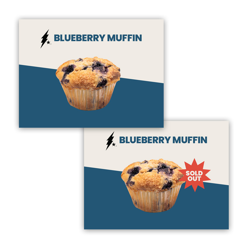 Blueberry Muffin Pastry Tag