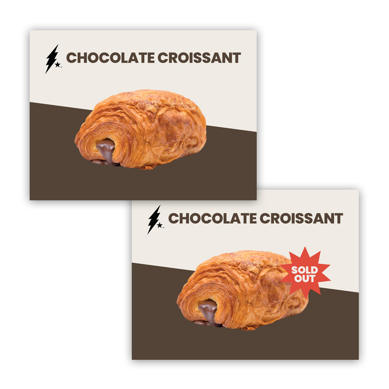 Chocolate Croissant Pastry Tag