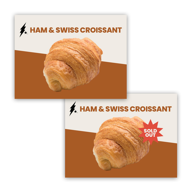Ham & Swiss Croissant Pastry Tag
