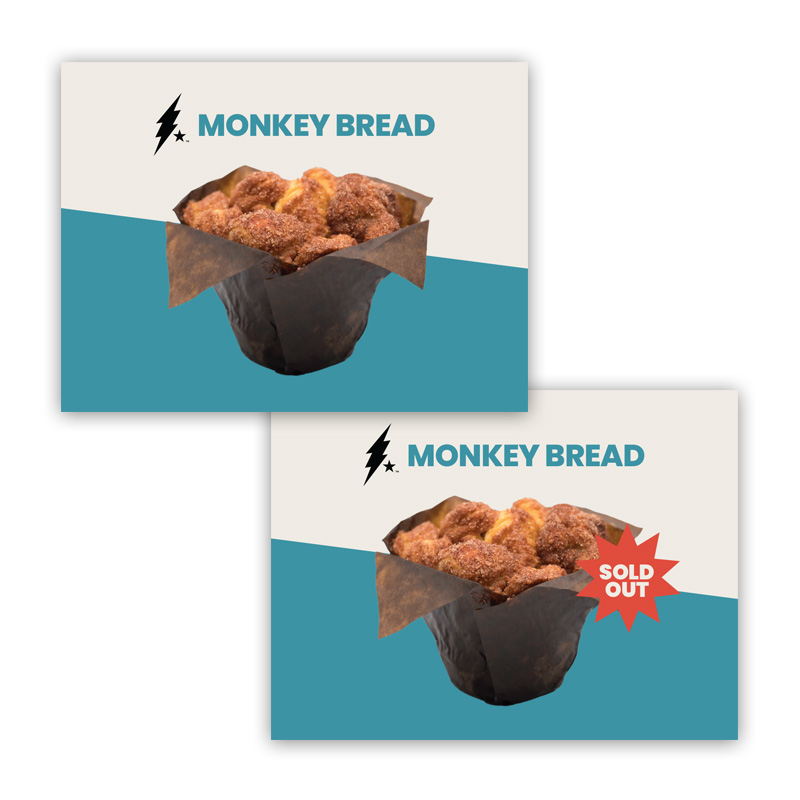 Monkey Bread Pastry Tag