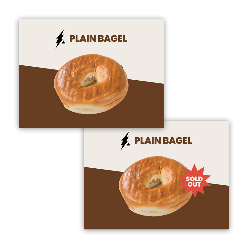 Plain Bagel Pastry Tag