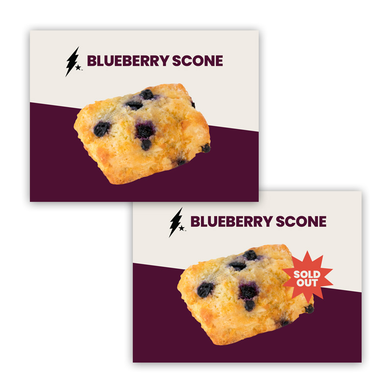 Blueberry Scone Pastry Tag