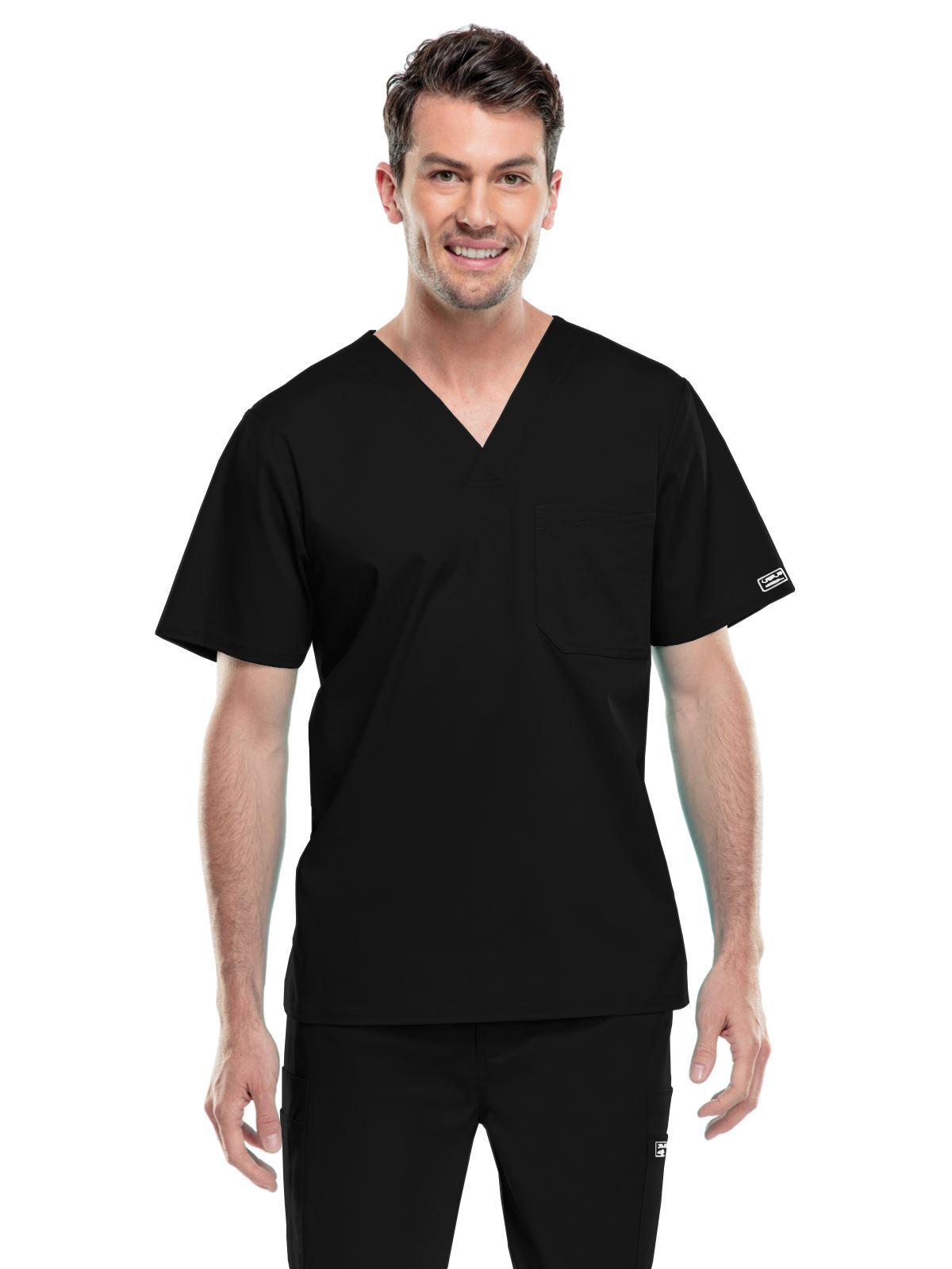 Cherokee Workwear Core Stretch Men's V-Neck Top 4743