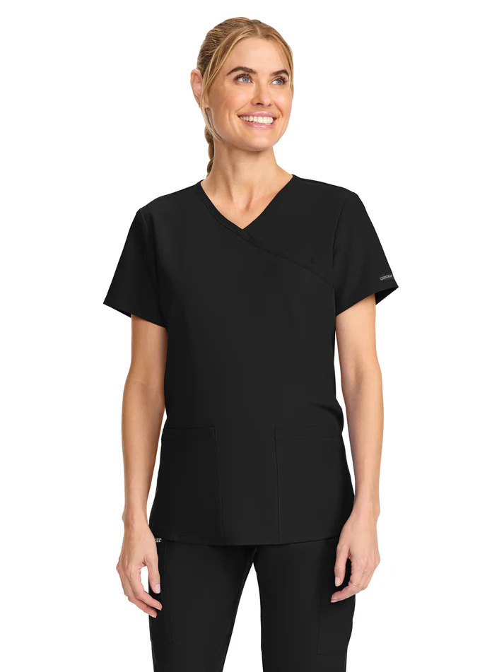 Cherokee Workwear Originals Ultra Women's 2-Pocket Maternity V-Neck Top