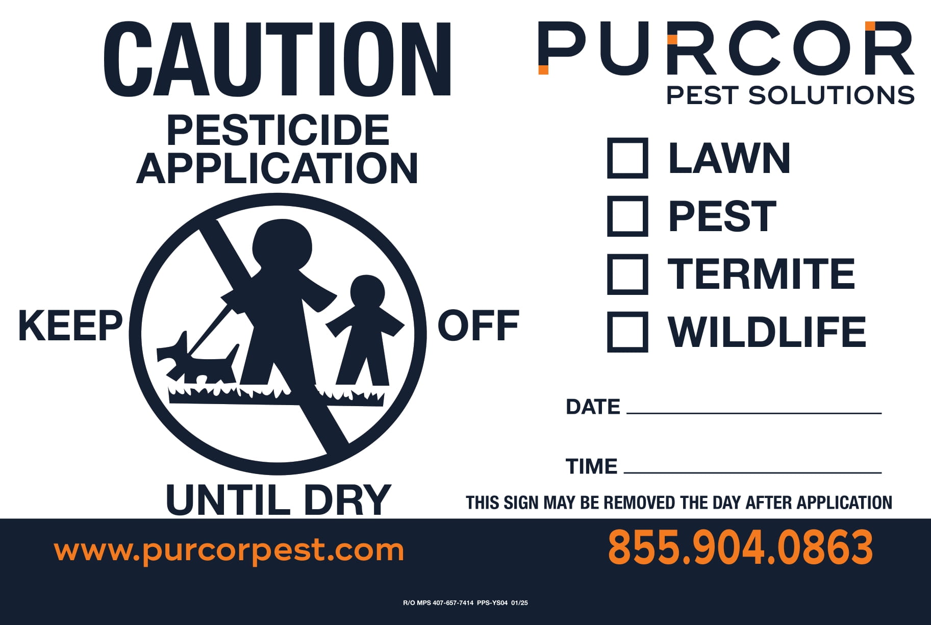 Wet Yard Sign - 9 X 6 W/Stakes : PPS-YS04