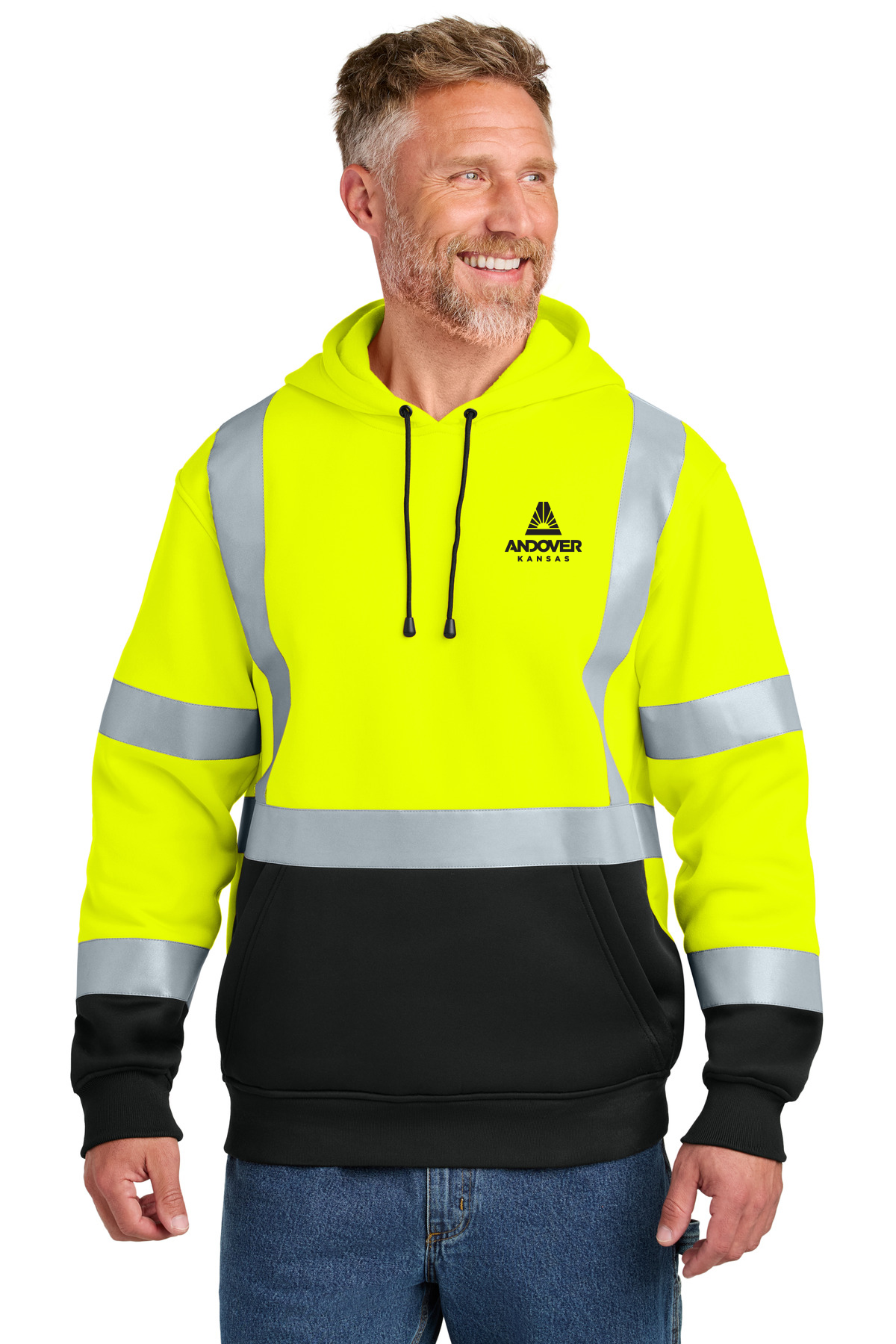 CornerStone ANSI 107 Class 3 Heavy-Duty Fleece Pullover Hoodie CSF301