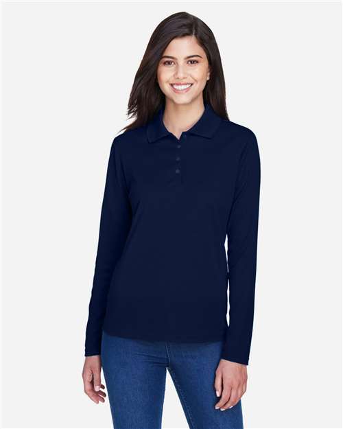CORE365 Ladies Long-Sleeve Pique Polo Shirt Style 78192