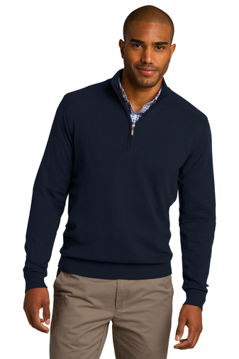 Port Authority Men's 1/2 Zip Sweater. SW290