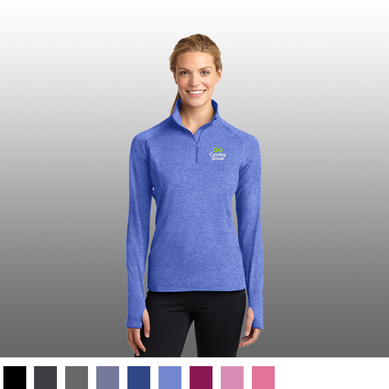 Sport-Tek® Ladies Sport-Wick® Stretch 1/2-Zip Pullover