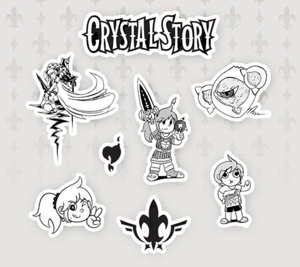 Crystal Story – Dawn of the Knight Sticker Set