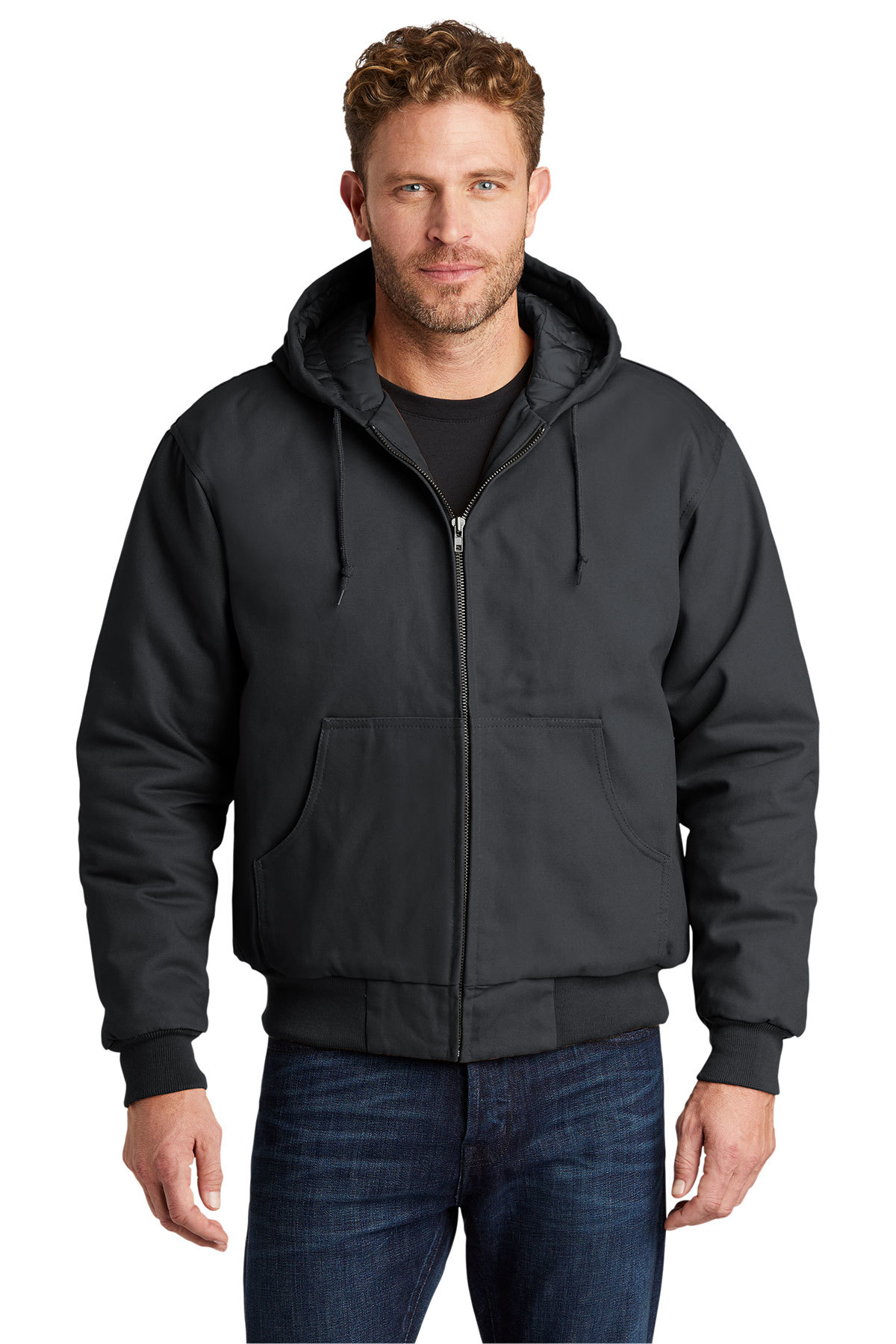 CornerStone® - Duck Cloth Hooded Work Jacket. J763H