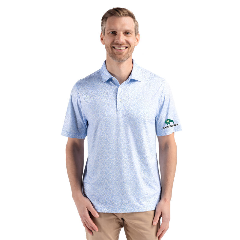 Cutter & Buck Pike Recycled Flora Print Men's Polo